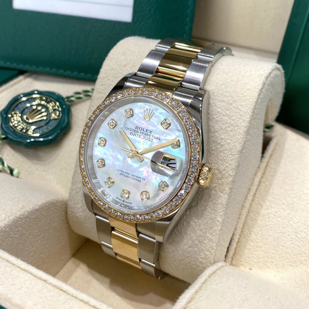 【1:1 Super Clone】  Datejust 36mm 126283 White Mother-of-Pearl Dial Jubilee Bracelet Watch