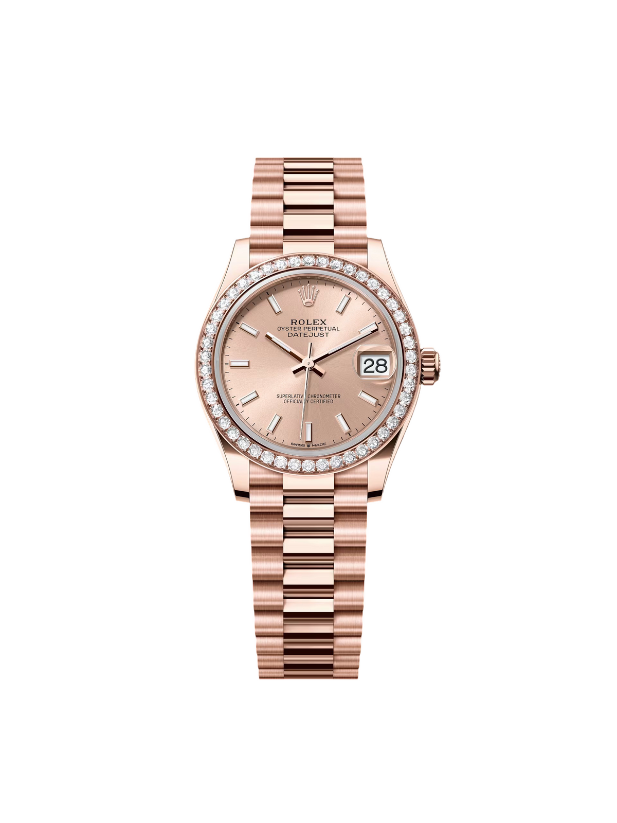 【1:1 Super Clone】 Datejust m278285RBR-0018 Rosé 31mm Dial
