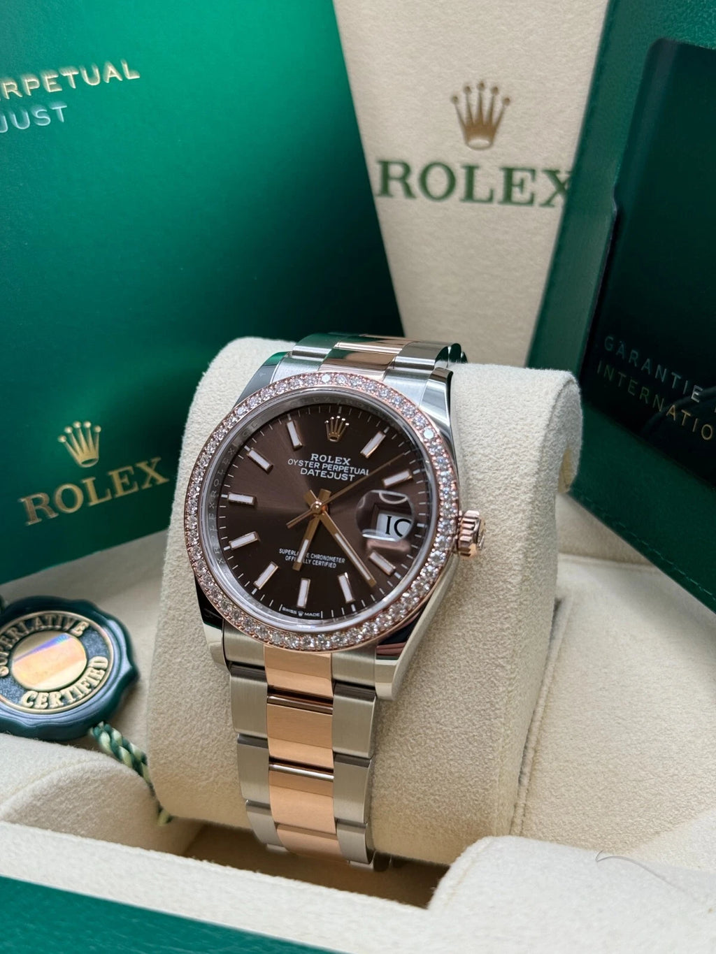 【1:1 Super Clone】  Datejust 36mm 126281 Chocolate Dial Oyster Bracelet