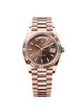 【1:1 Super Clone】  Day-Date "President" 40mm Everose Gold Chocolate Index Dial - 228235