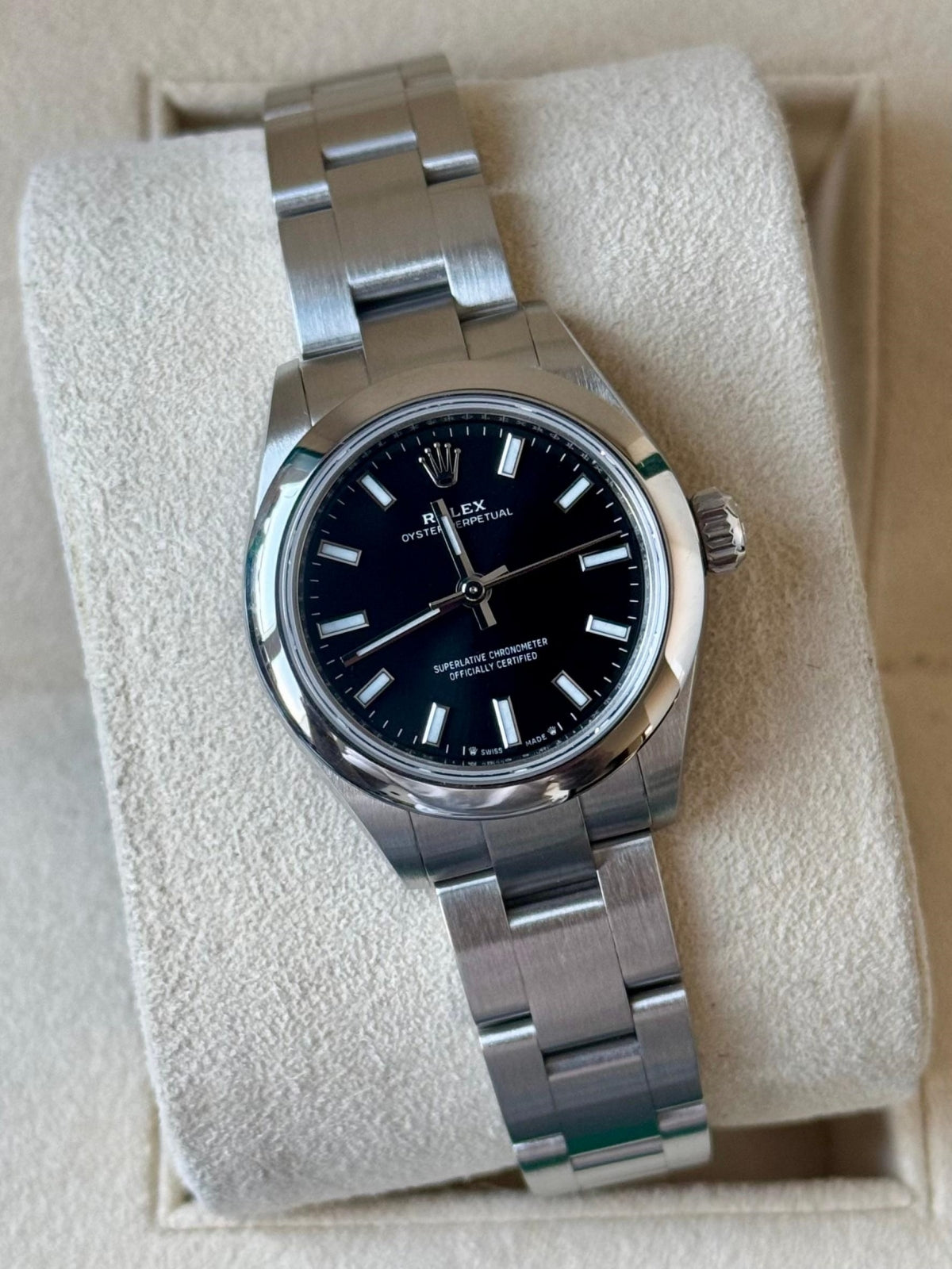 【1:1 Super Clone】 Oyster Perpetual 28mm 276200-0010 Black Dial Oyster Bracelet Watch