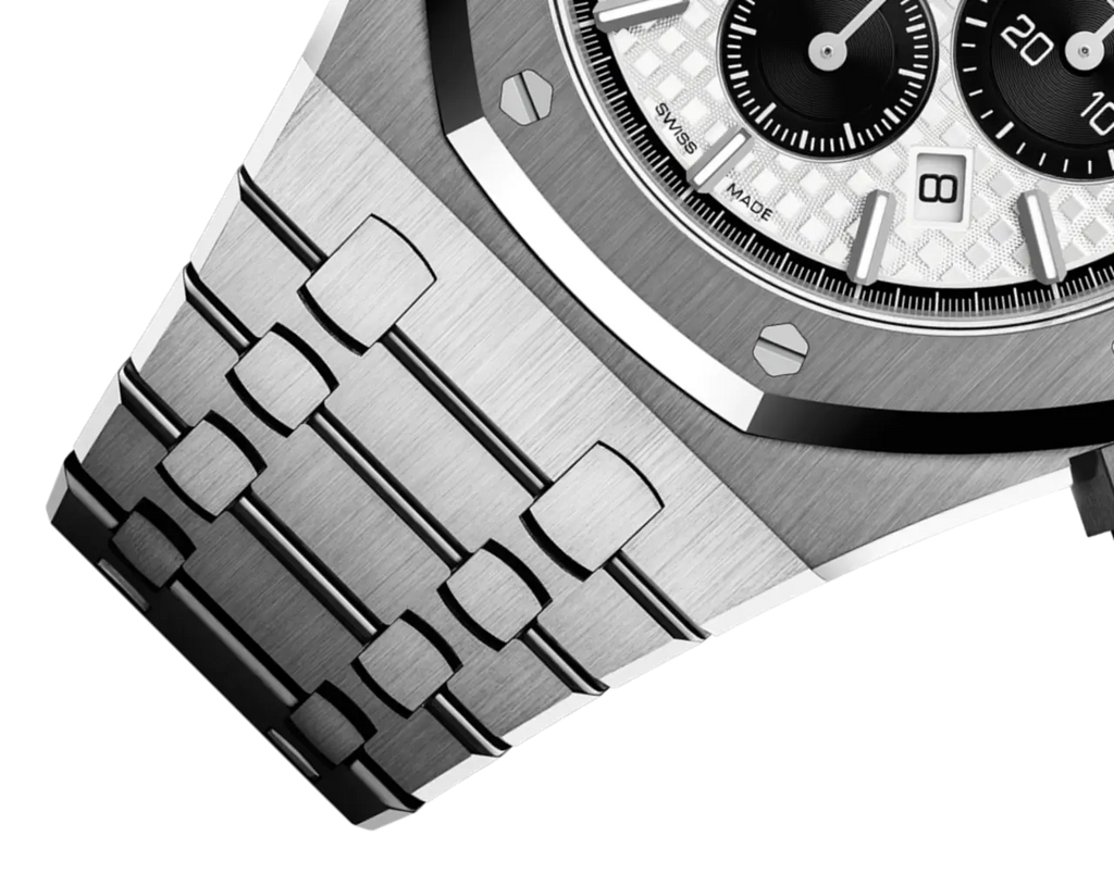 【1:1 Super Clone】A&P ROYAL OAK PANDA White Dial CHRONOGRAPH 41mm