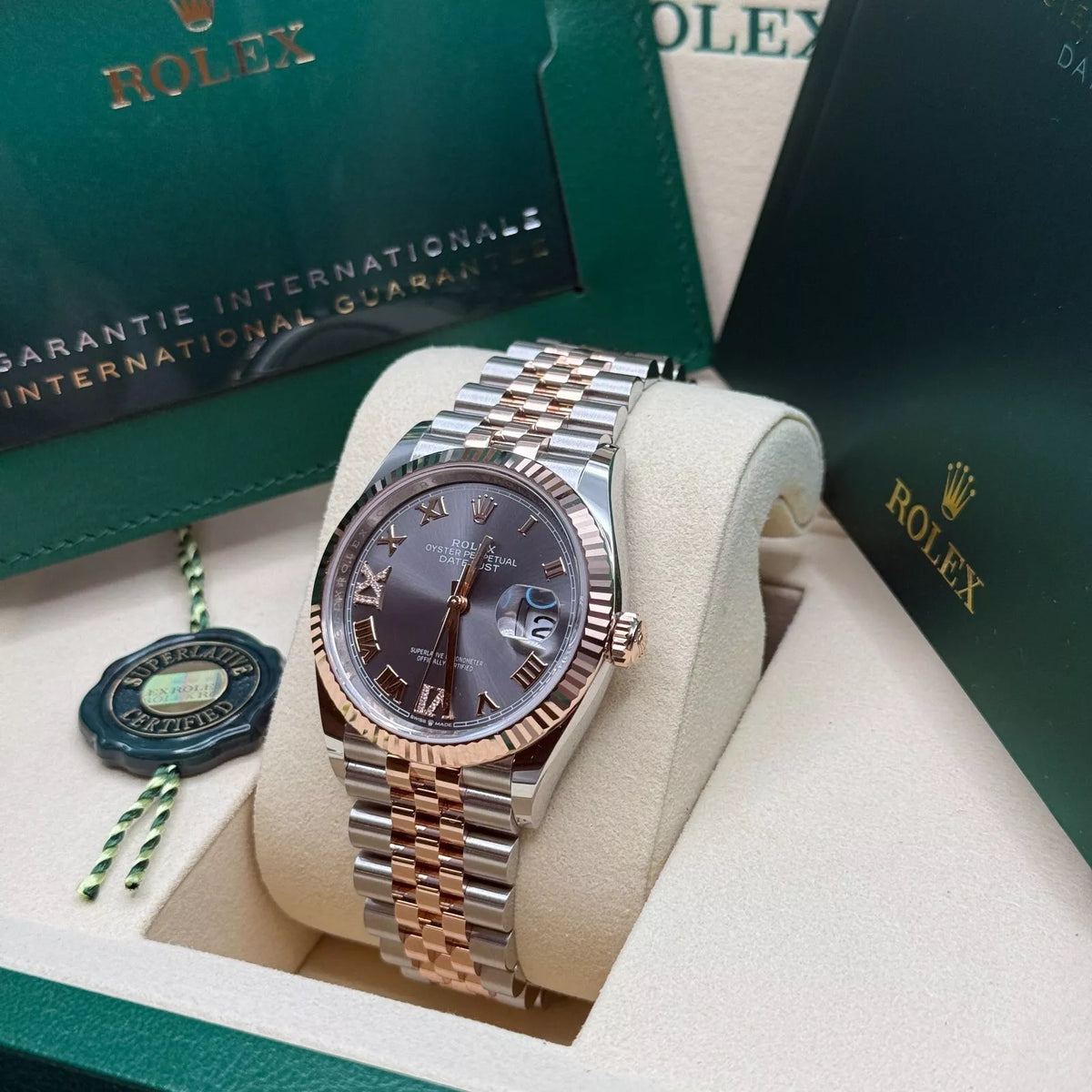 【1:1 Super Clone】  Datejust 36mm 126231 Slate Dial Jubilee Bracelet
