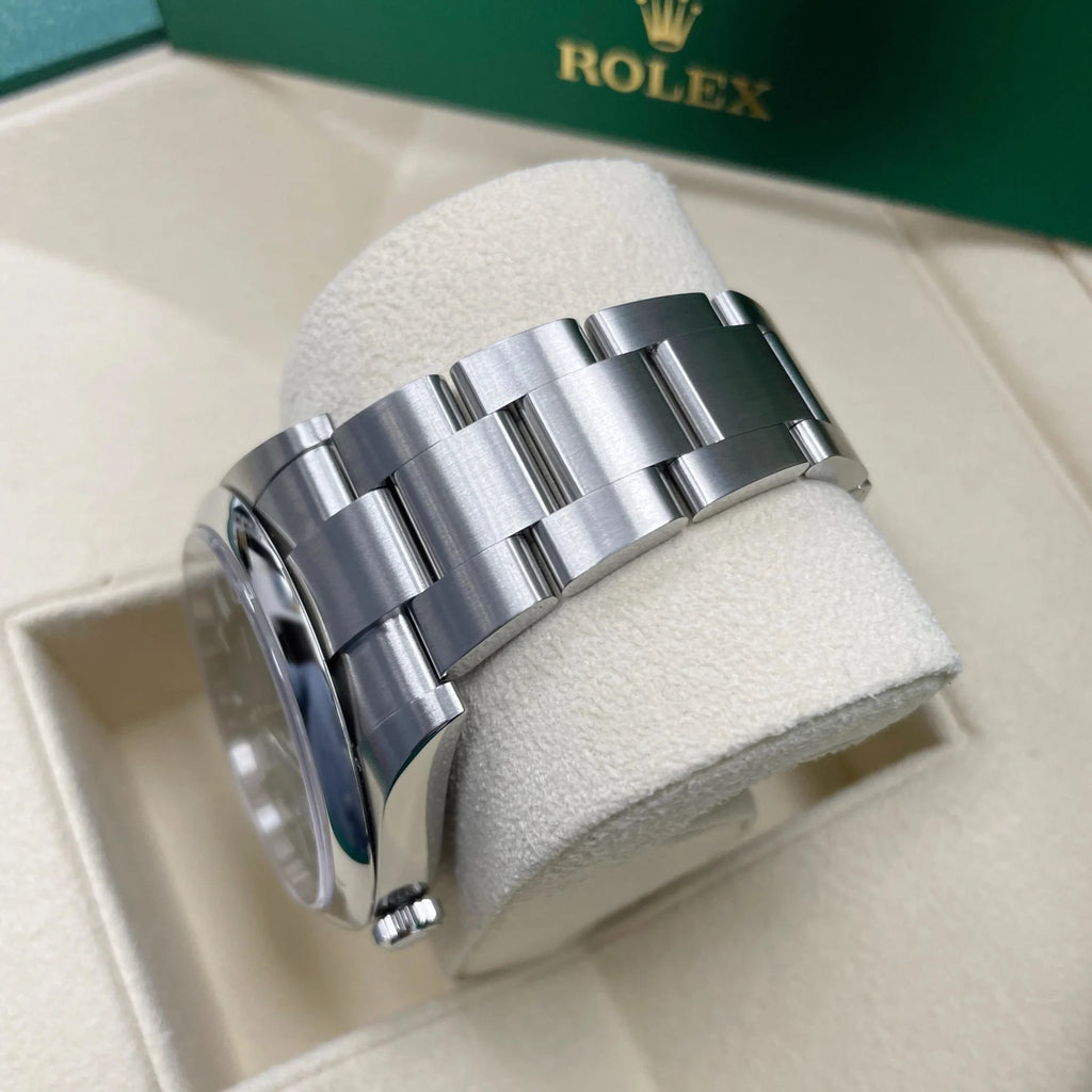 【1:1 Super Clone】 Oyster Perpetual 41mm 124300-0005 Green Index Dial & Smooth Bezel Oyster Bracelet Men’s Watch