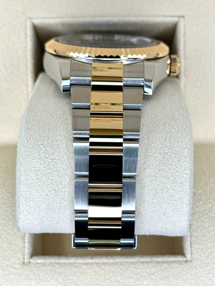 【1:1 Super Clone】  Sky-Dweller 42mm 336933-0003/0004 Two-Tone Yellow Gold Black Dial Jubilee