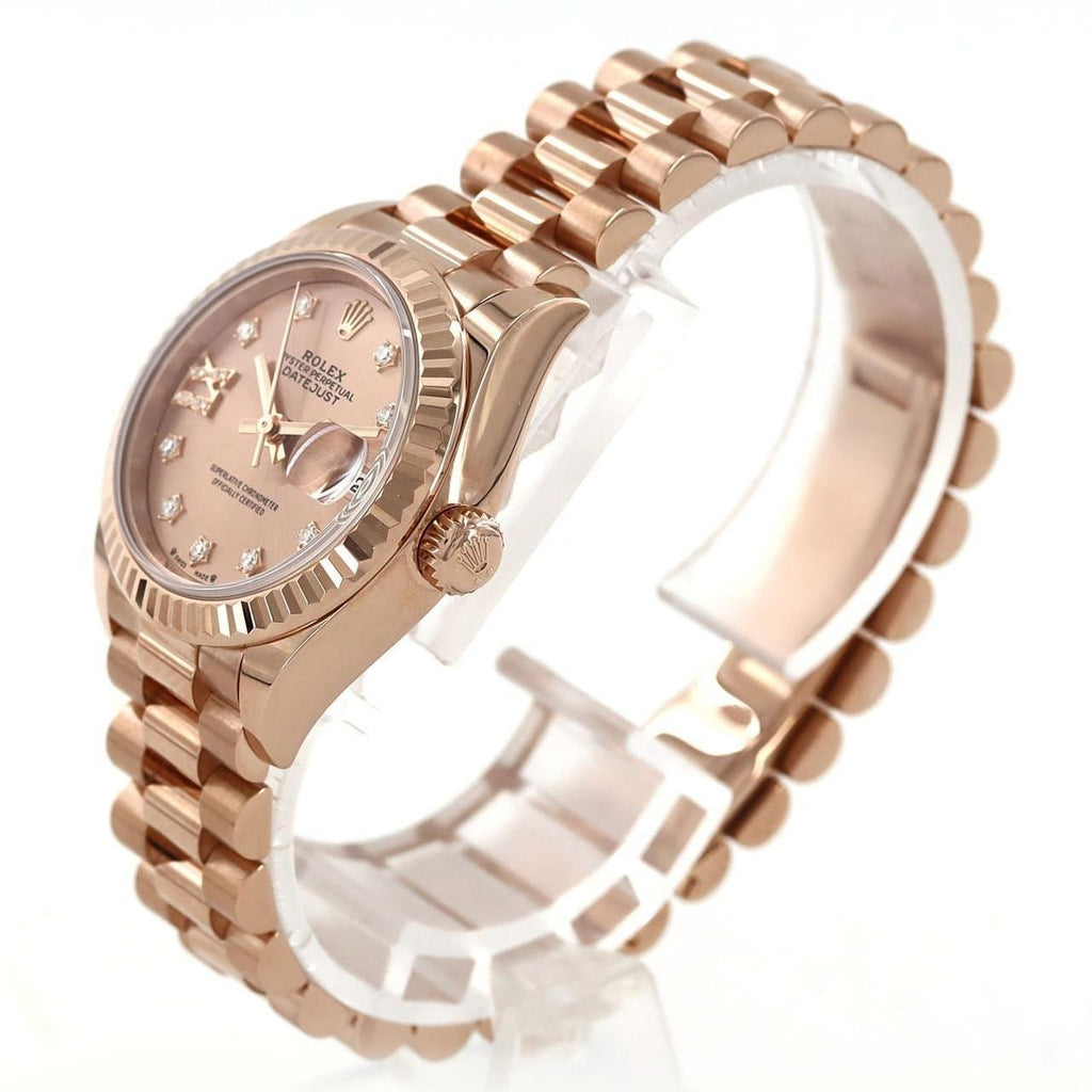 【1:1 Super Clone】 Lady-Datejust 28mm 279175 Rose Dial President Everose Gold