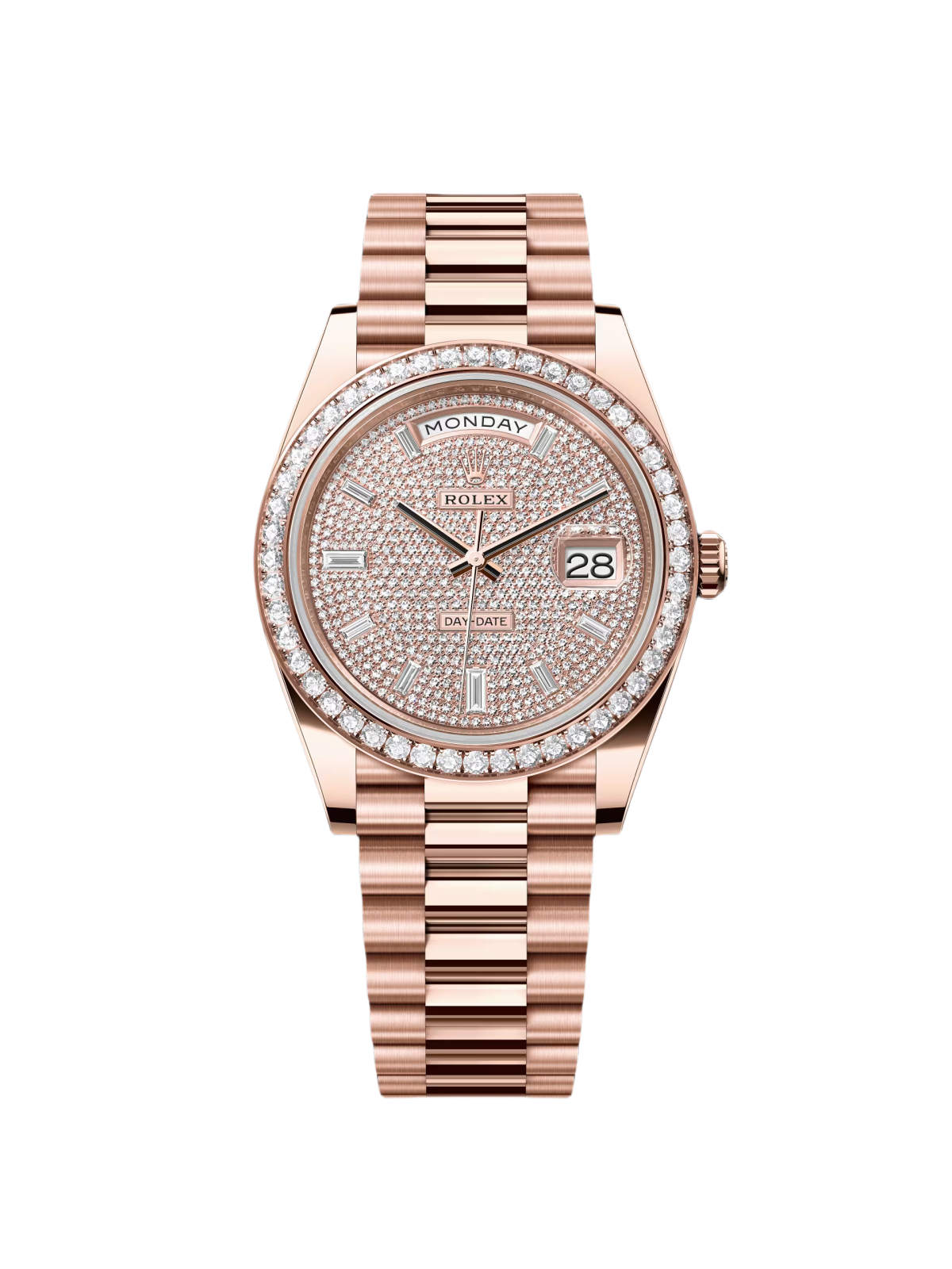 【1:1 Super Clone】  Day-Date 40mm Diamonds Paved Dial 228345rbr-0002