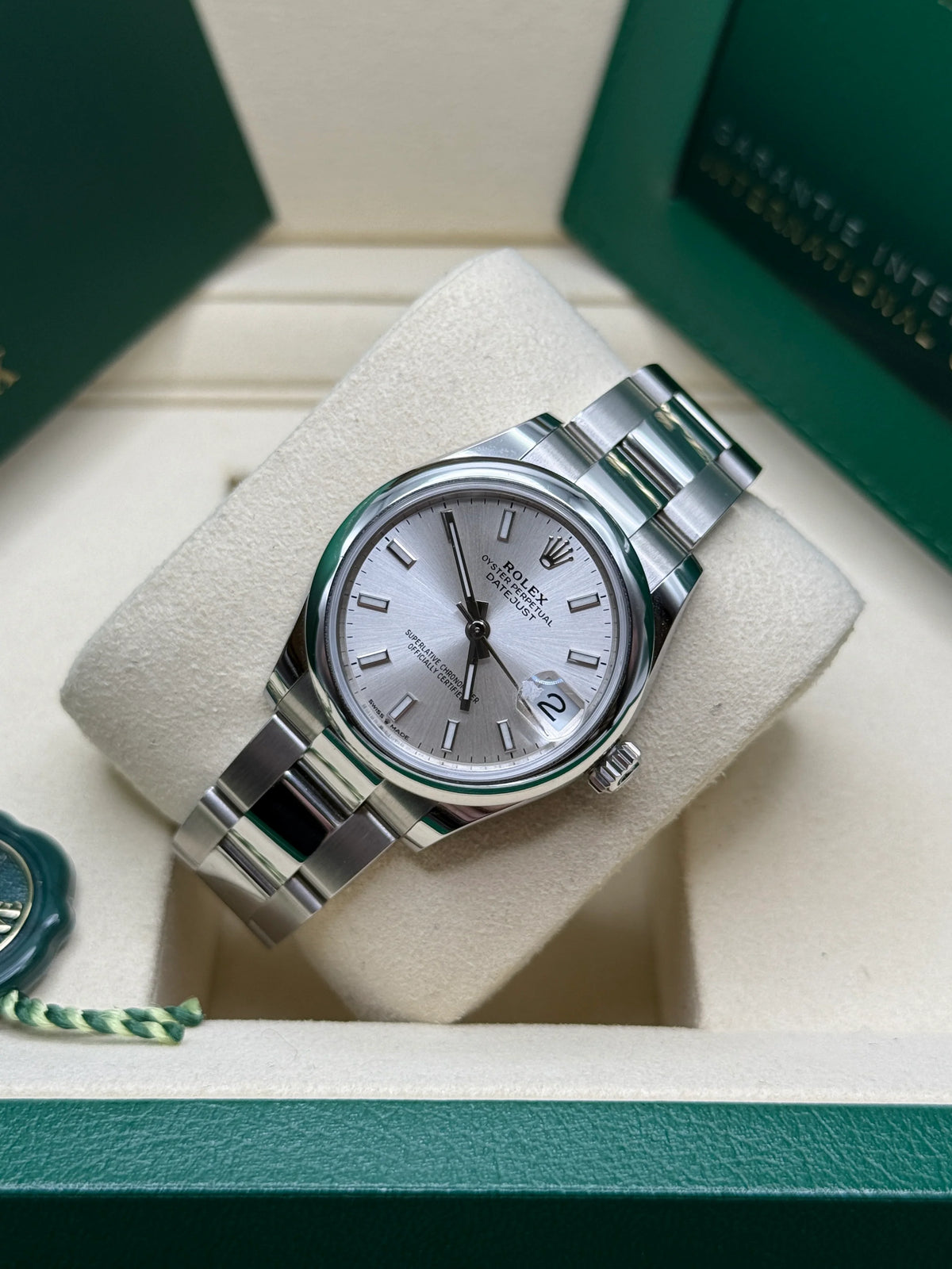 【1:1 Super Clone】 Datejust m278240-0005/0006 31mm  Silver Index Domed Bezel Oyster Oystersteel