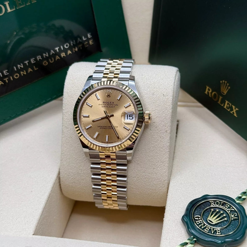 【1:1 Super Clone】 Datejust m278273-0013/0014 31mm Champagne Dial Stainless Steel and Yellow Gold Oyster Watch
