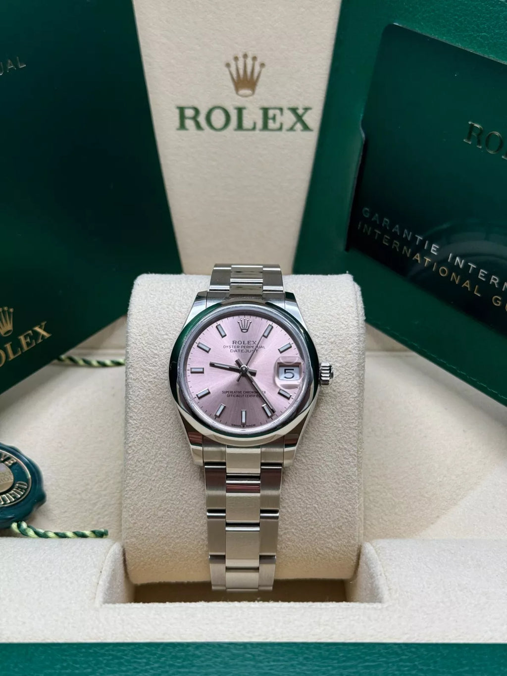 【1:1 Super Clone】 Datejust m278240-0007/0008 31mm Pink Index Domed Bezel Oyster Oystersteel