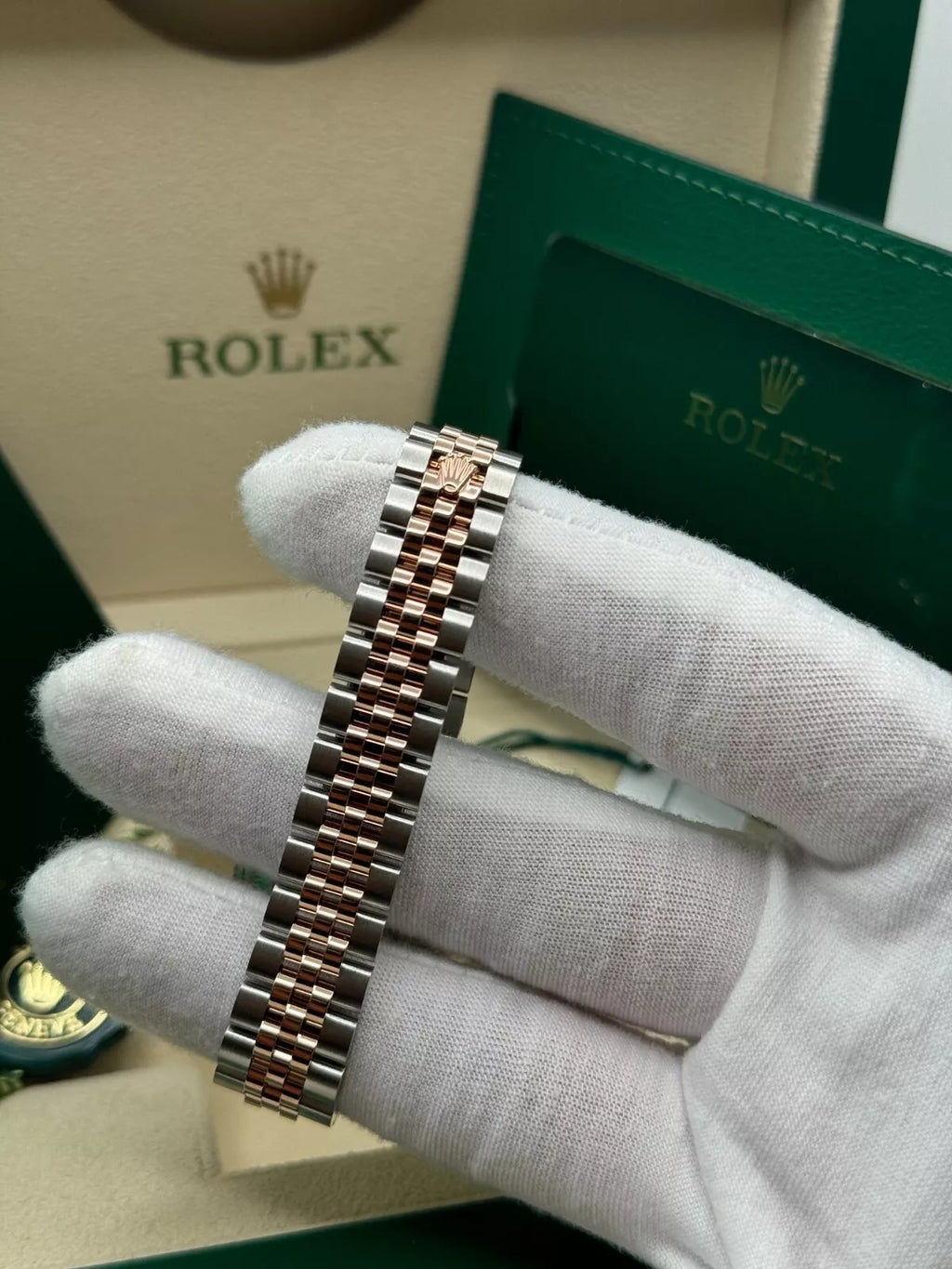 【1:1 Super Clone】 Lady-Datejust 28mm 279171 Green Diamond Oyster Stainless Steel and Rose Gold