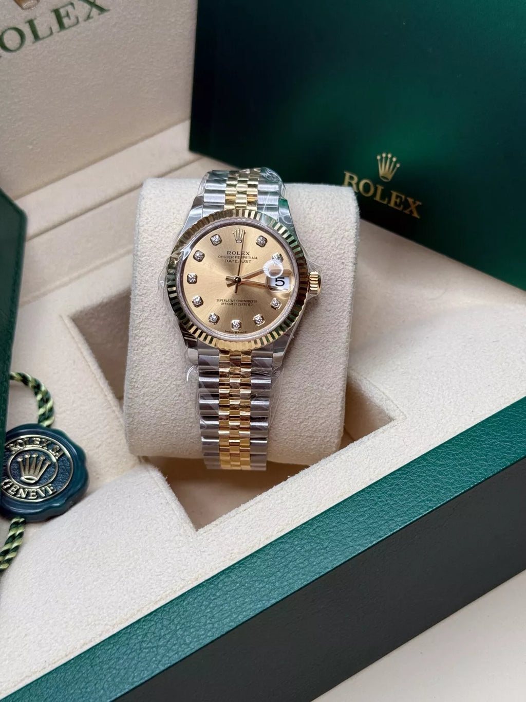 【1:1 Super Clone】 Datejust m278273-0025/0026 31mm Champagne Dial Stainless Steel and Yellow Gold Oyster Watch