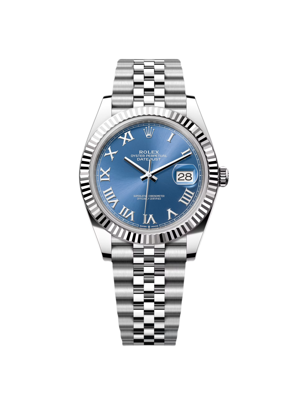 【1:1 Super Clone】  Datejust 41mm 126334 Blue Roman Oyster Stainless Steel Men’s Watch