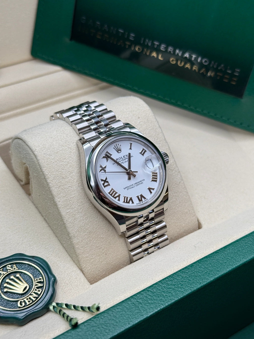 【1:1 Super Clone】 Datejust m278240-0003/0004 31mm White Roman Domed Bezel Oyster Oystersteel