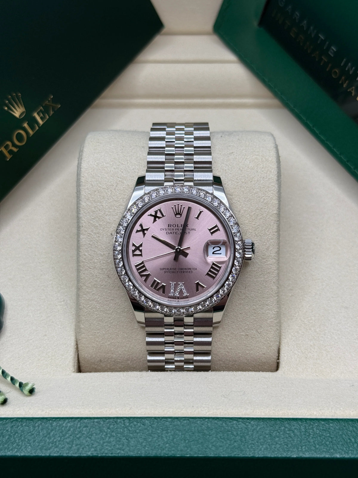 【1:1 Super Clone】 Datejust m278384RBR-0027/0028 Pink 31mm Dial Oyster Watch