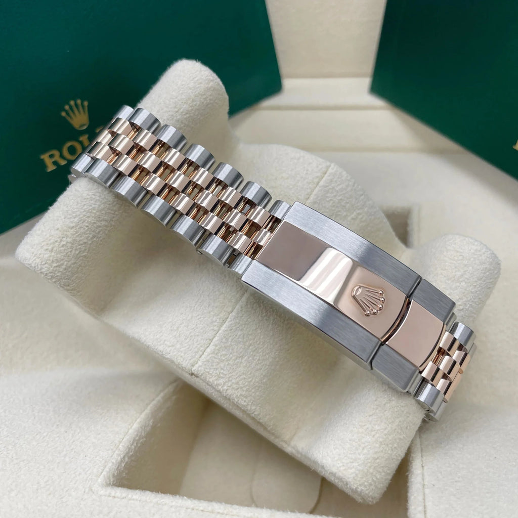 【1:1 Super Clone】 Datejust 41mm 126331 Sundust Index Oyster Steel and Everose Gold Watch