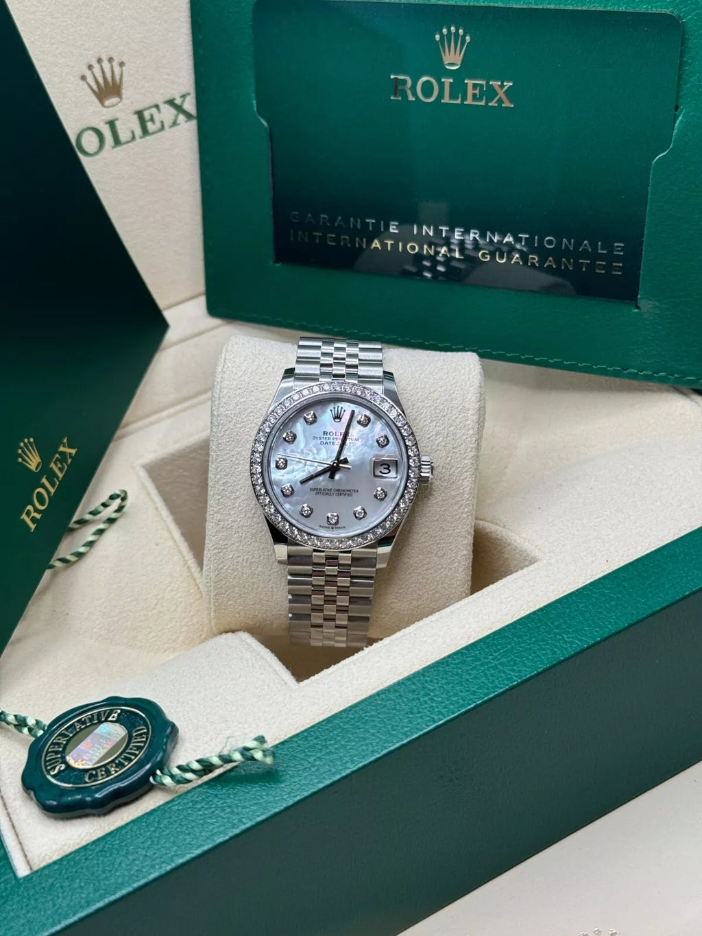 【1:1 Super Clone】 Datejust m278384RBR-0007/0008 Mother-of-Pearl 31mm Dial Oyster Watch