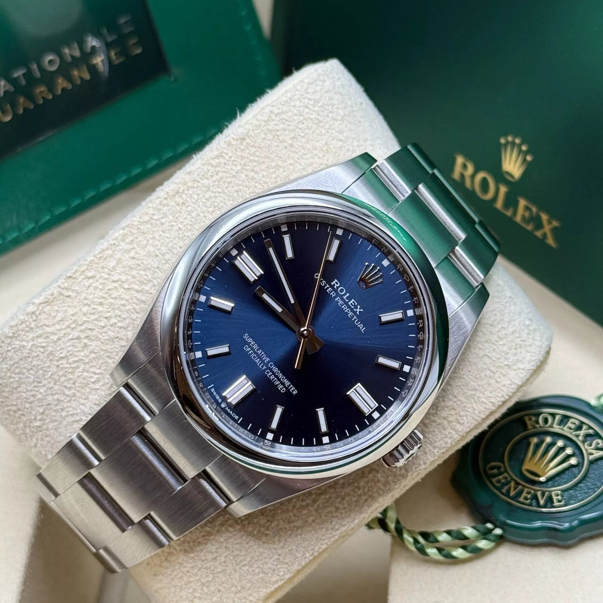 【1:1 Super Clone】 Oyster Perpetual 36mm 126000-0015 Blue Dial Stainless Steel Oyster Bracelet