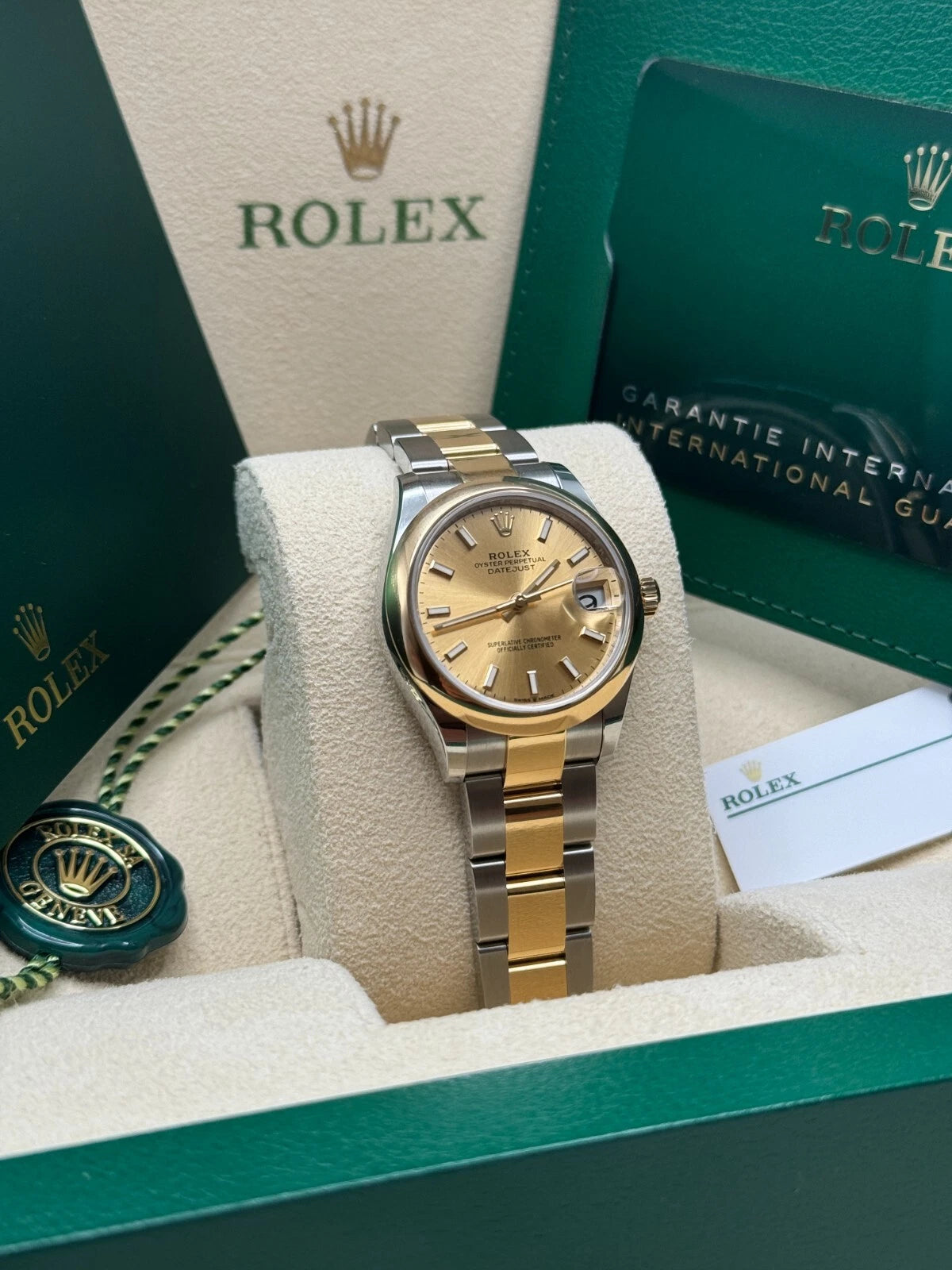 【1:1 Super Clone】 Datejust m278243-0013/0014  31mm Champagne Dial Yellow Rolesor Oyster Watch
