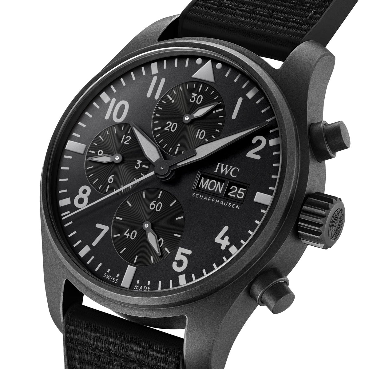 【1:1 Super Clone】IWC-Pilot's Watch Chronograph 41 TOP GUN Ceratanium (IW388106)