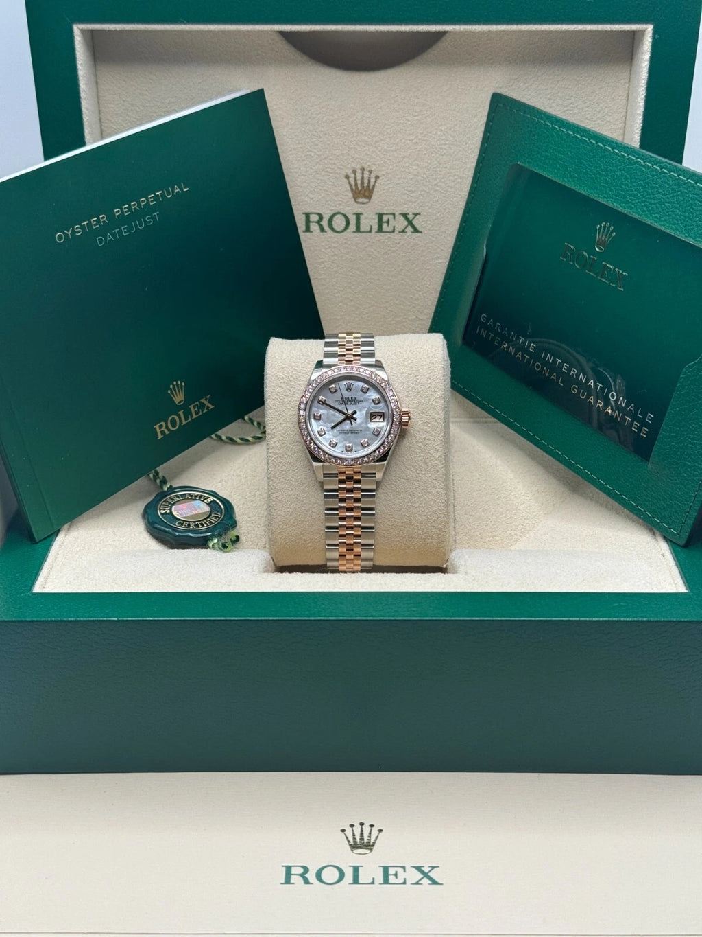 【1:1 Super Clone】 Lady-Datejust 28mm 279381RBR Mother-of-Pearl Diamond Dial Oyster Bracelet