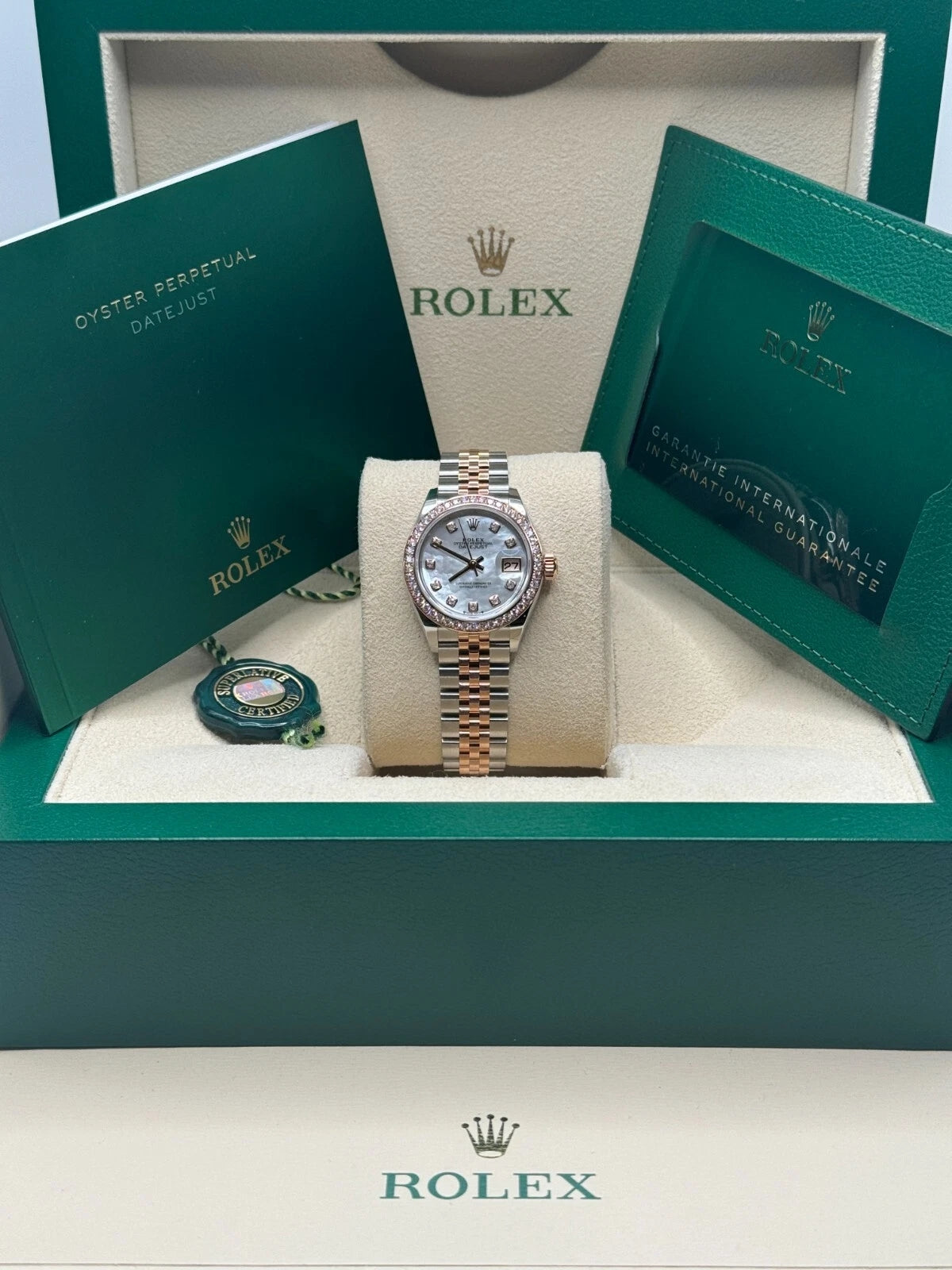 【1:1 Super Clone】 Lady-Datejust 28mm 279381RBR Mother-of-Pearl Diamond Dial Oyster Bracelet