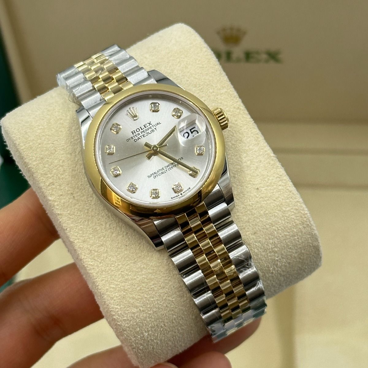 【1:1 Super Clone】 Datejust m278243-0019/0020 31mm Silver Dial Yellow Rolesor Oyster Watch