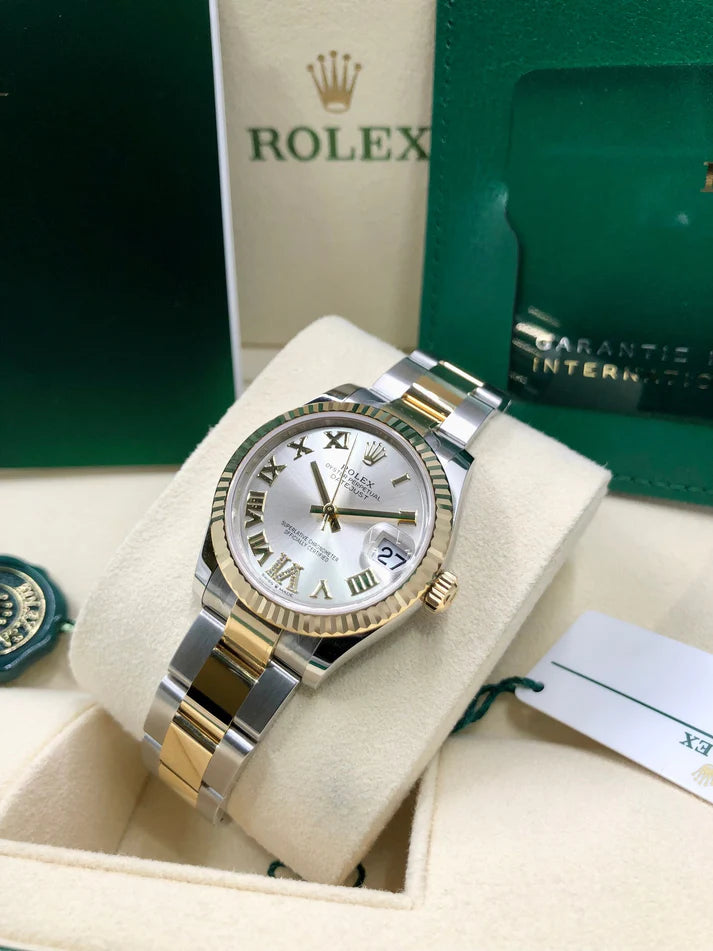 【1:1 Super Clone】 Datejust m278273-0003/0004 31mm Silver Dial Stainless Steel and Yellow Gold Oyster Watch