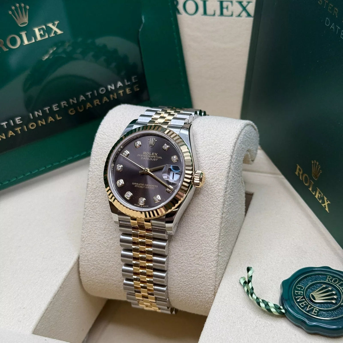 【1:1 Super Clone】 Datejust m278273-0021/0022 31mm Dark Grey Dial Stainless Steel and Yellow Gold Oyster Watch