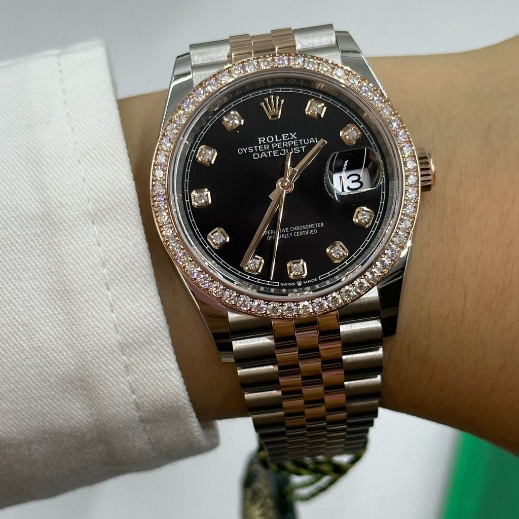 【1:1 Super Clone】  Datejust 36mm 126281 Black Dial Jubilee Bracelet