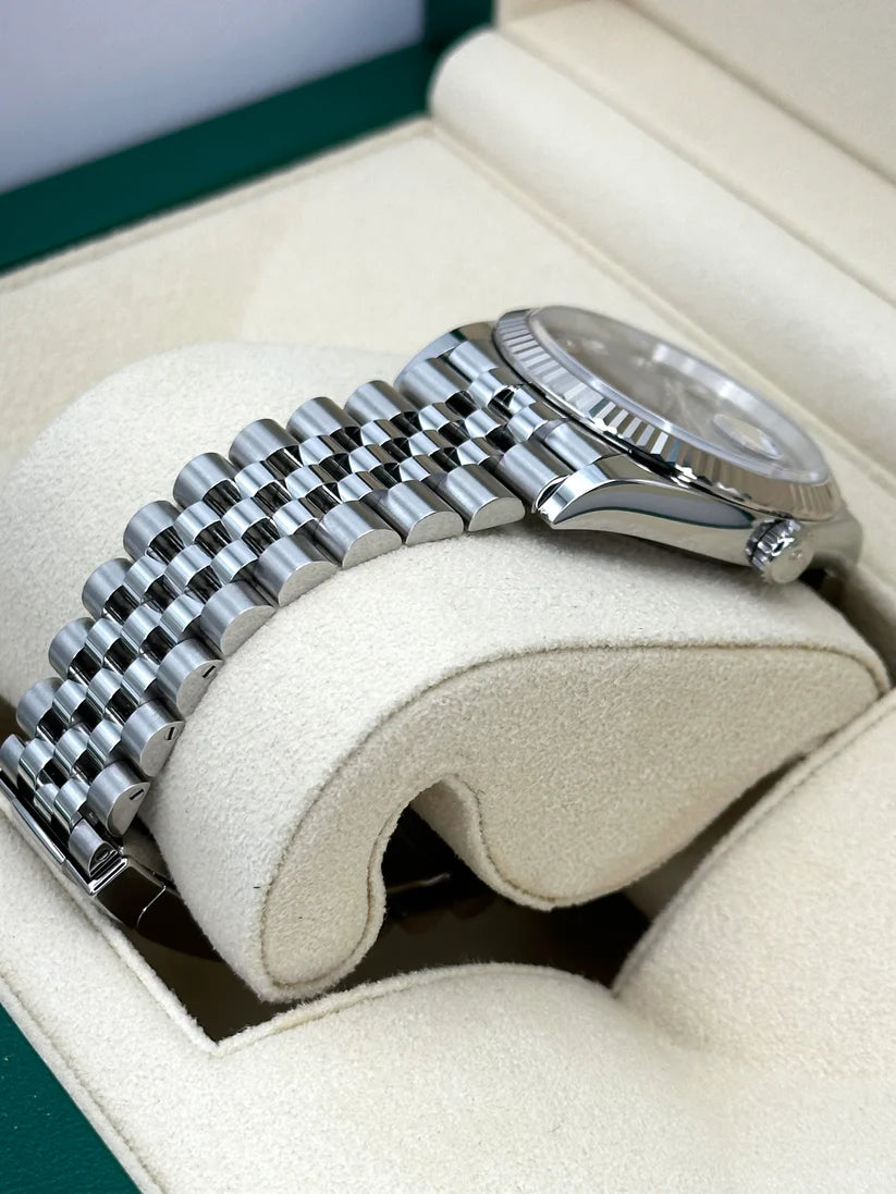 【1:1 Super Clone】   Datejust 36mm 126234 Black Diamond Dial Stainless Steel Oyster Mens Watch