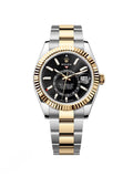 【1:1 Super Clone】  Sky-Dweller 42mm 336933-0003/0004 Two-Tone Yellow Gold Black Dial Jubilee