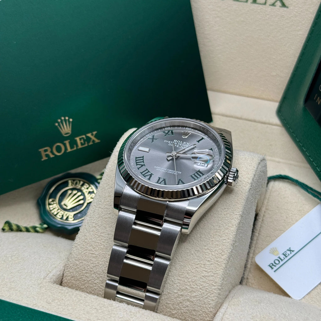 【1:1 Super Clone】  Datejust 36mm 126234 Datejust Slate Roman Dial Jubilee Watch