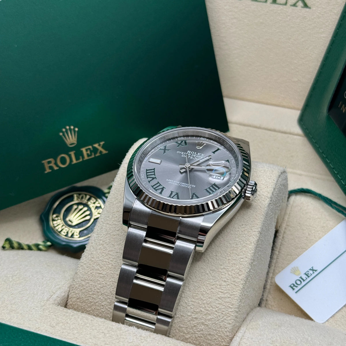 【1:1 Super Clone】  Datejust 36mm 126234 Datejust Slate Roman Dial Jubilee Watch