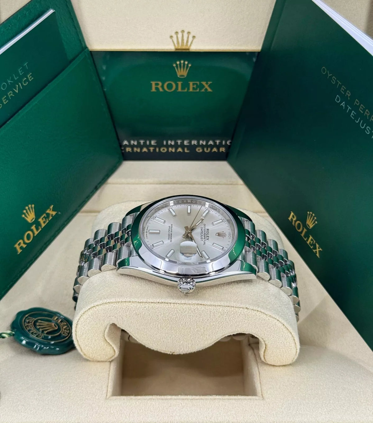 【1:1 Super Clone】 Datejust 41mm 126300 Silver Index Jubilee Stainless Steel Watch
