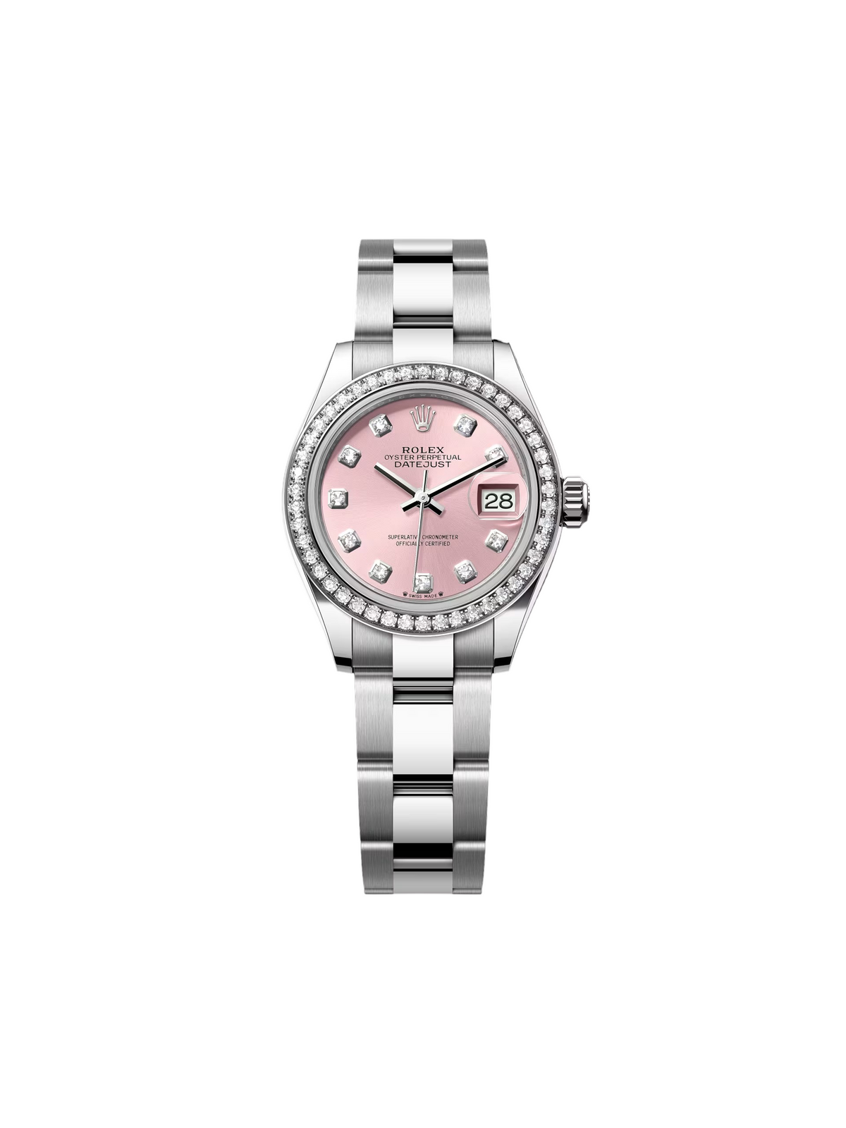 【1:1 Super Clone】 Lady-Datejust 28mm 279384RBR Pink Dial Oyster Bracelet