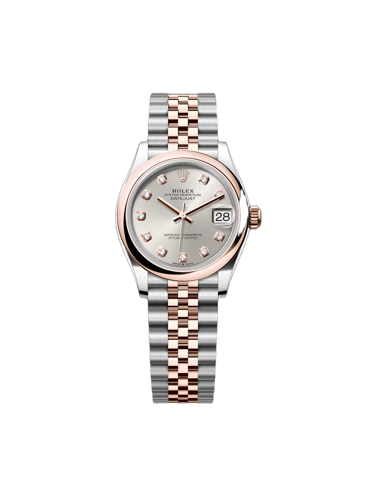 【1:1 Super Clone】 Datejust m278241-0015/0016 Silver 31mm Dial Oyster Bracelet Watch