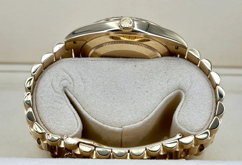 【1:1 Super Clone】  Day-Date "President" 40mm Yellow Gold Silver Roman Dial - 228238
