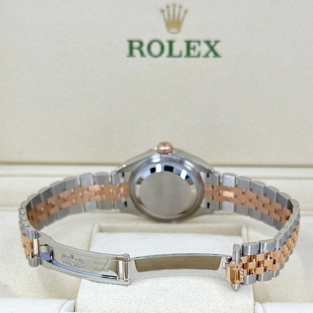 【1:1 Super Clone】 Lady-Datejust 28mm 279171 Chocolate Roman Oyster Stainless Steel and Rose Gold
