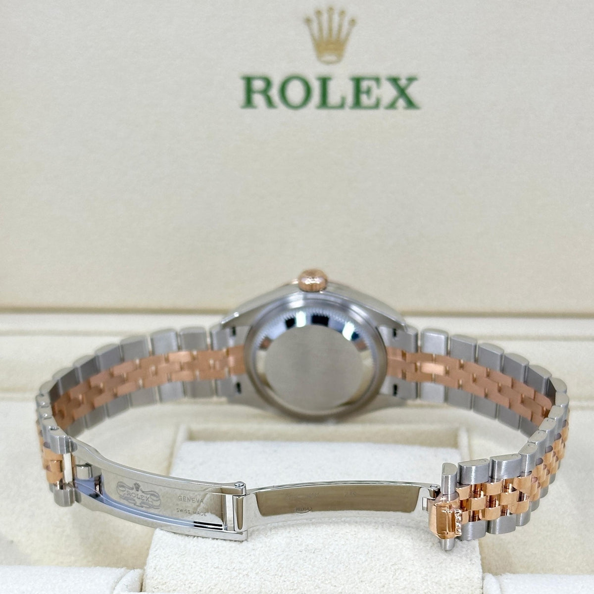 【1:1 Super Clone】 Lady-Datejust 28mm 279171 Chocolate Roman Oyster Stainless Steel and Rose Gold