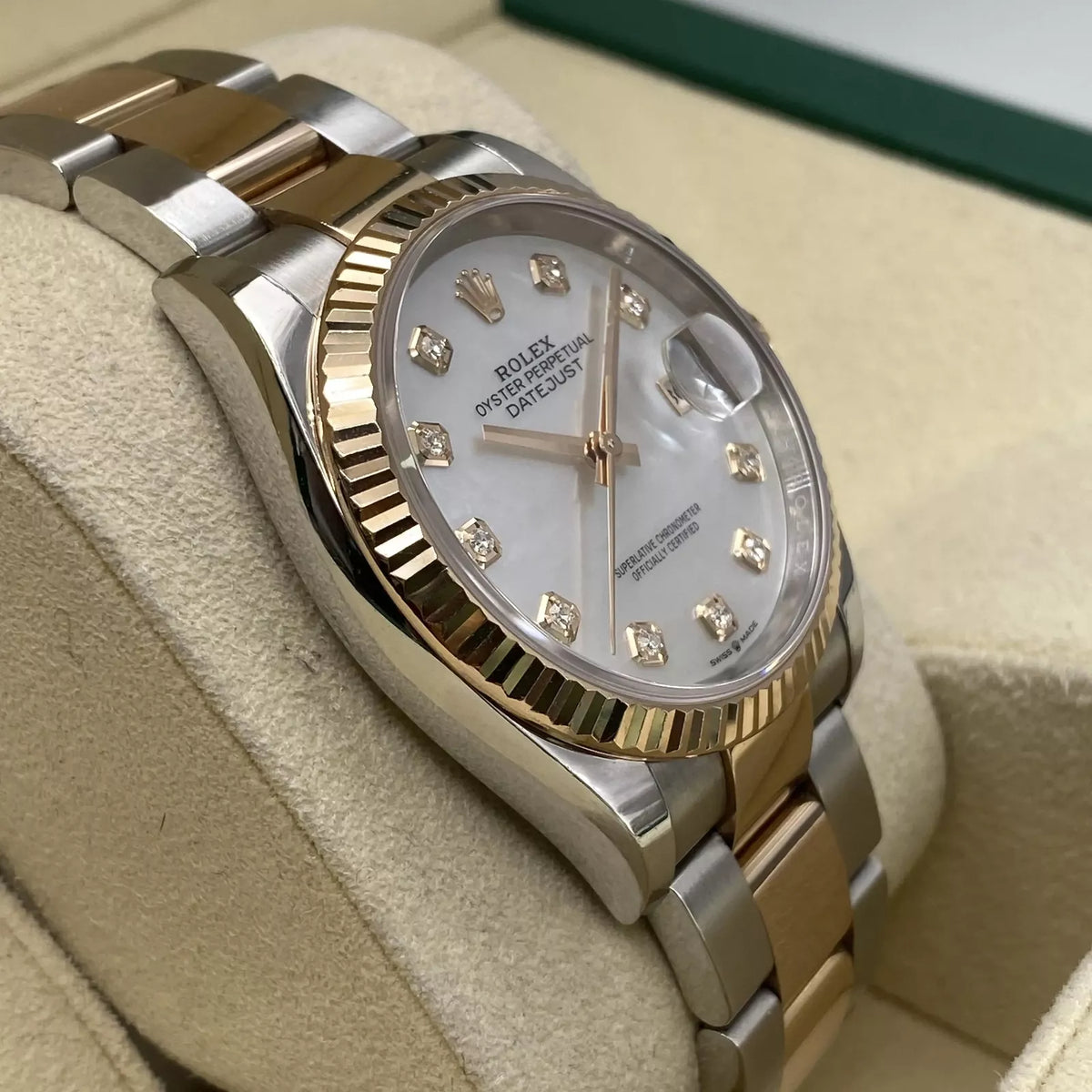 【1:1 Super Clone】  Datejust 36mm 126231 Mother-of-Pearl Dial Jubilee Bracelet