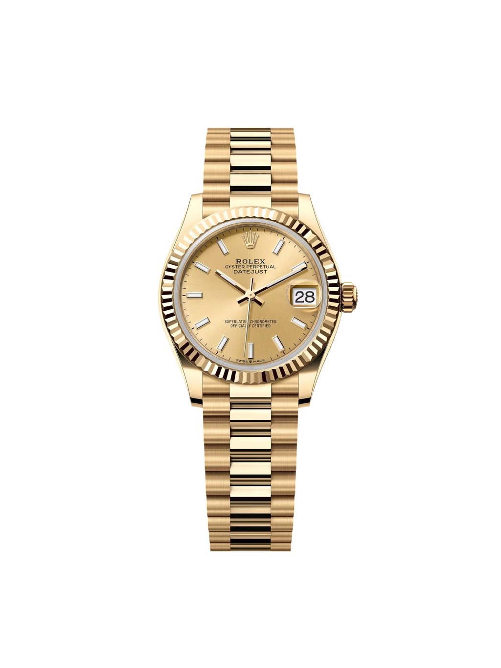 【1:1 Super Clone】 Datejust m278278-0040 Champagne 31mm Dial President Bracelet Watch