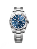 【1:1 Super Clone】  Sky-Dweller 42mm 336934‑0005/0006 Stainless Steel Blue Dial Jubilee