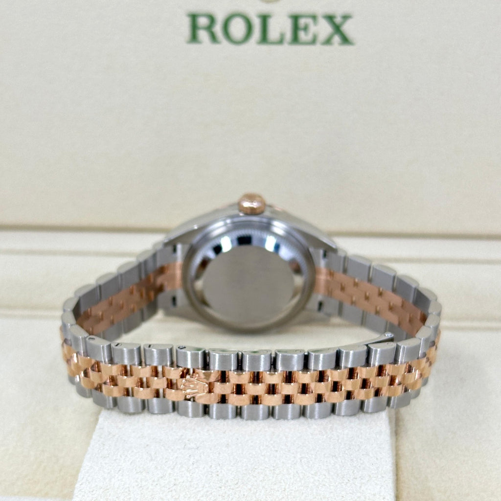 【1:1 Super Clone】 Lady-Datejust 28mm 279171 Chocolate Roman Oyster Stainless Steel and Rose Gold