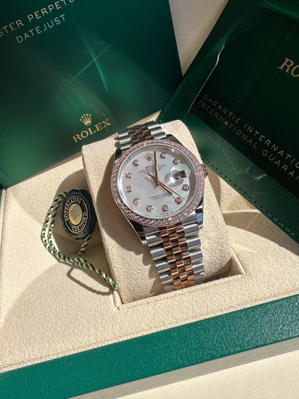【1:1 Super Clone】  Datejust 36mm 126281 Mother-of-Pearl Dial Jubilee Bracelet
