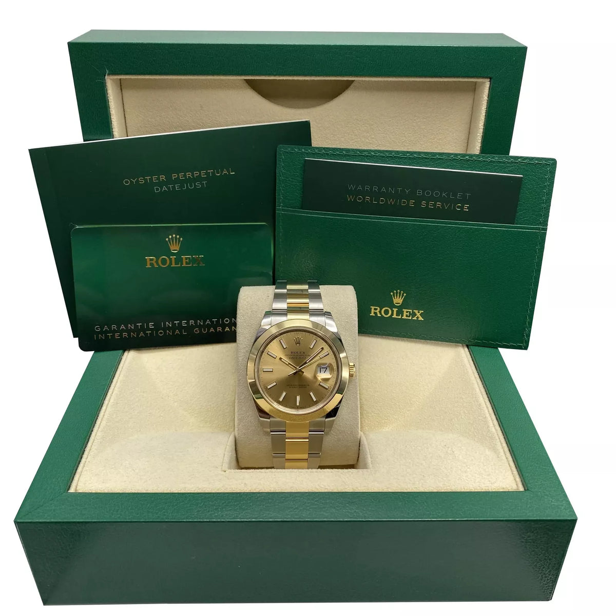 【1:1 Super Clone】 Datejust 41mm 126303 Champagne Index Oyster Steel and Yellow Gold Mens Watch