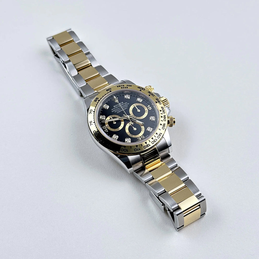 🔥Hot Sale🔥【1:1 Super Clone】Rolex Daytona 116503 Yellow Gold Stainless Steel Black Diamond Dial