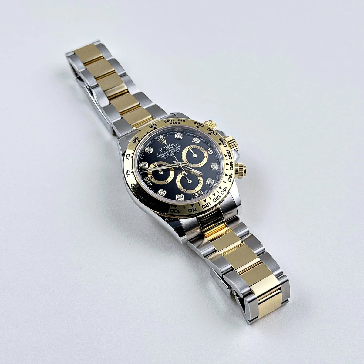 🔥Hot Sale🔥【1:1 Super Clone】Rolex Daytona 116503 Yellow Gold Stainless Steel Black Diamond Dial