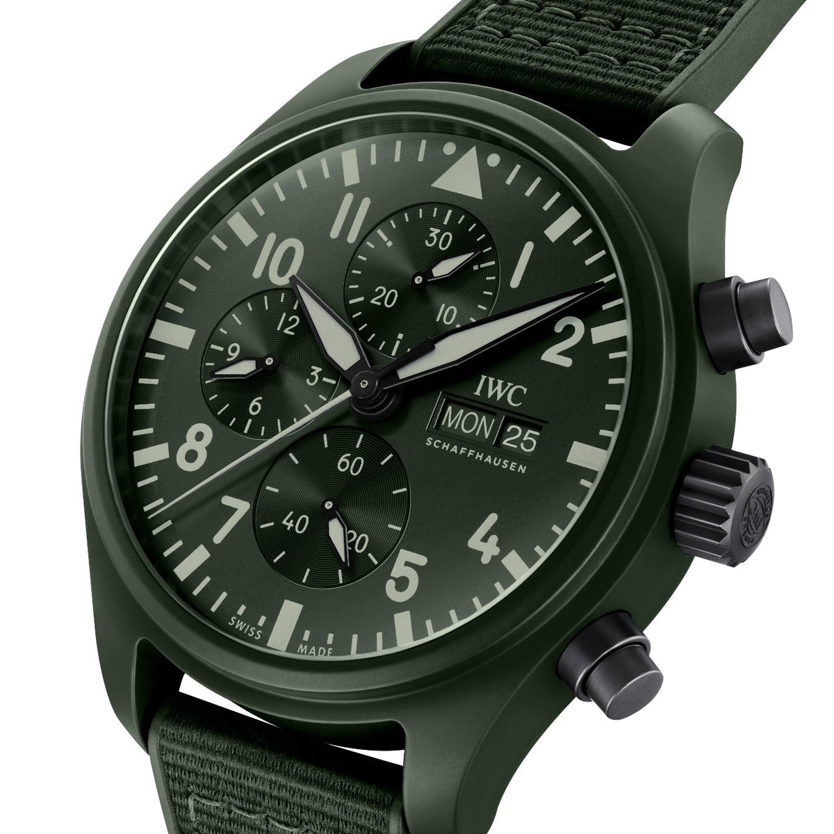 【1:1 Super Clone】IWC-Pilot's Watch Chronograph TOP GUN "Woodland" (IW389106)