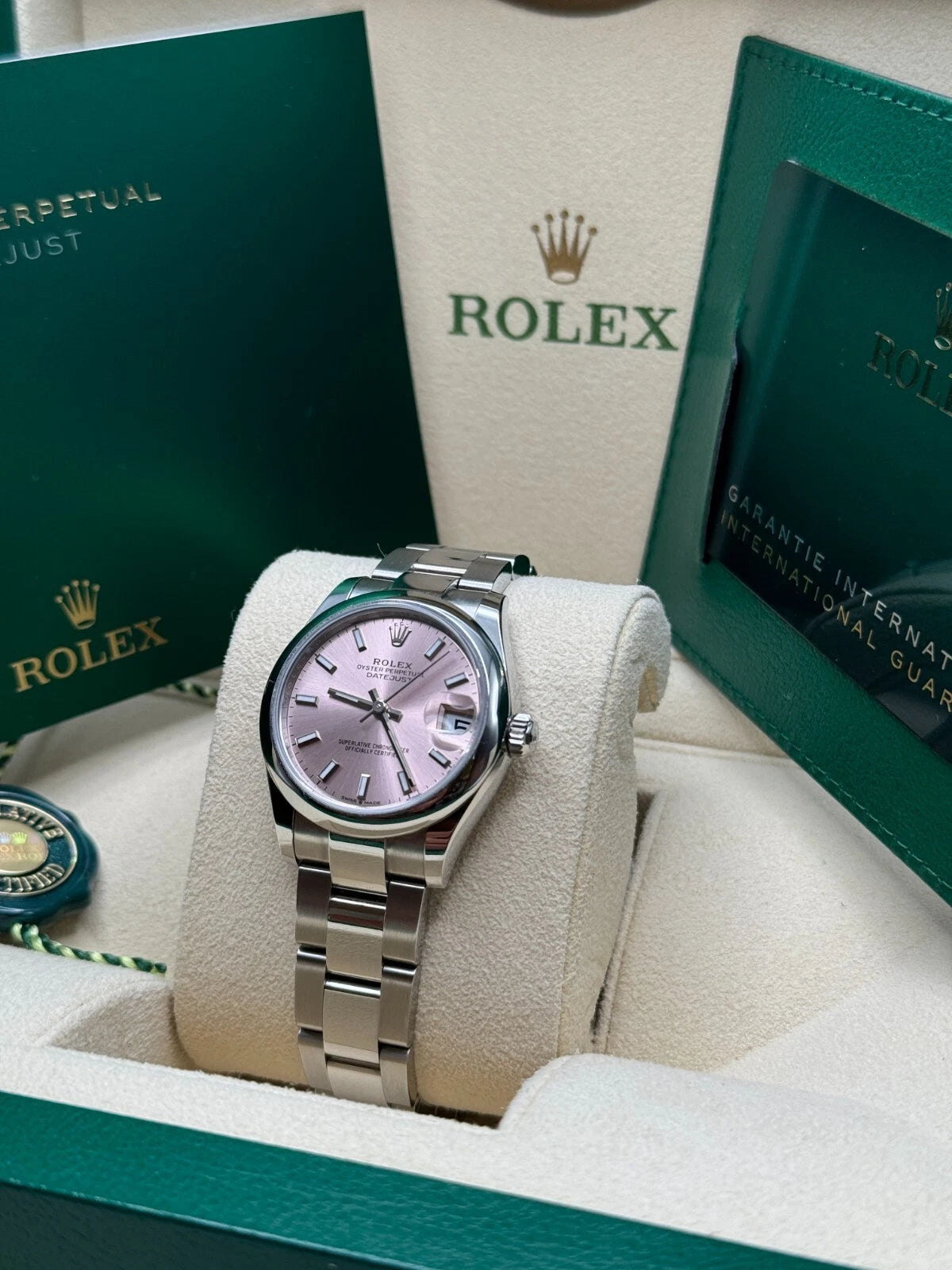 【1:1 Super Clone】 Datejust m278240-0007/0008 31mm Pink Index Domed Bezel Oyster Oystersteel